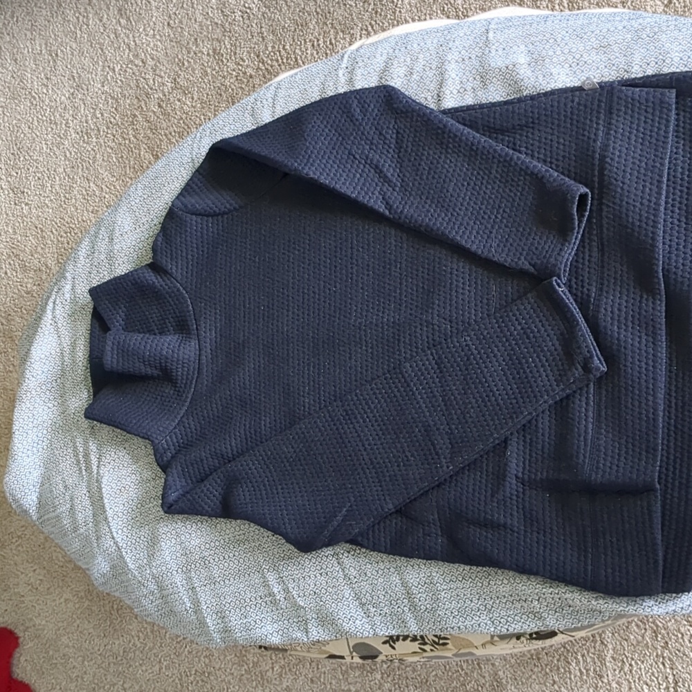 Navy Talbot's turtle neck sweatshirt